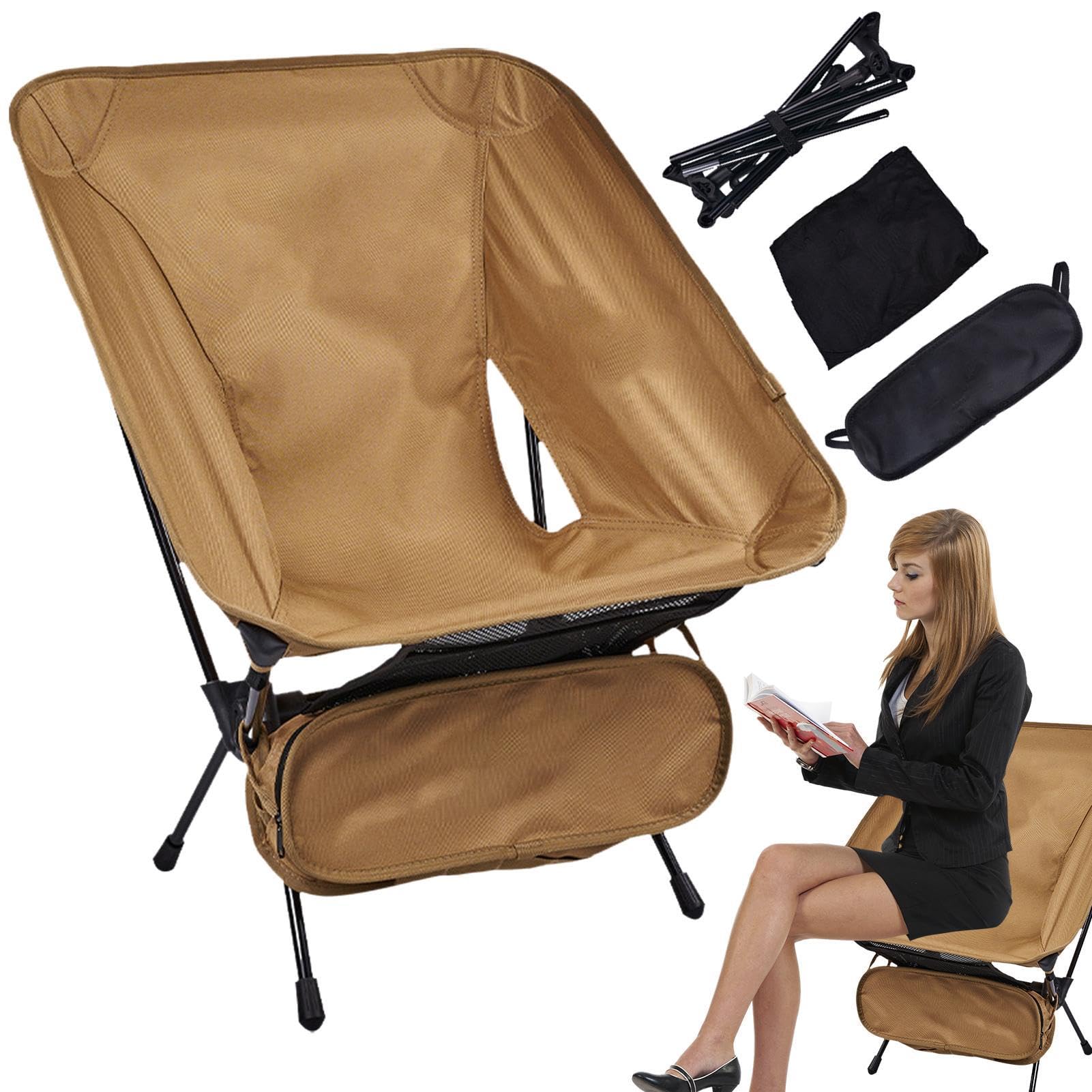 Sedia da spiaggia portatile | Sedile ergonomico pieghevole | Sedia da campeggio pieghevole leggera | Zaino Sedile da spiaggia Sedia da esterno compatta Sedile da trekking pieghevole Como