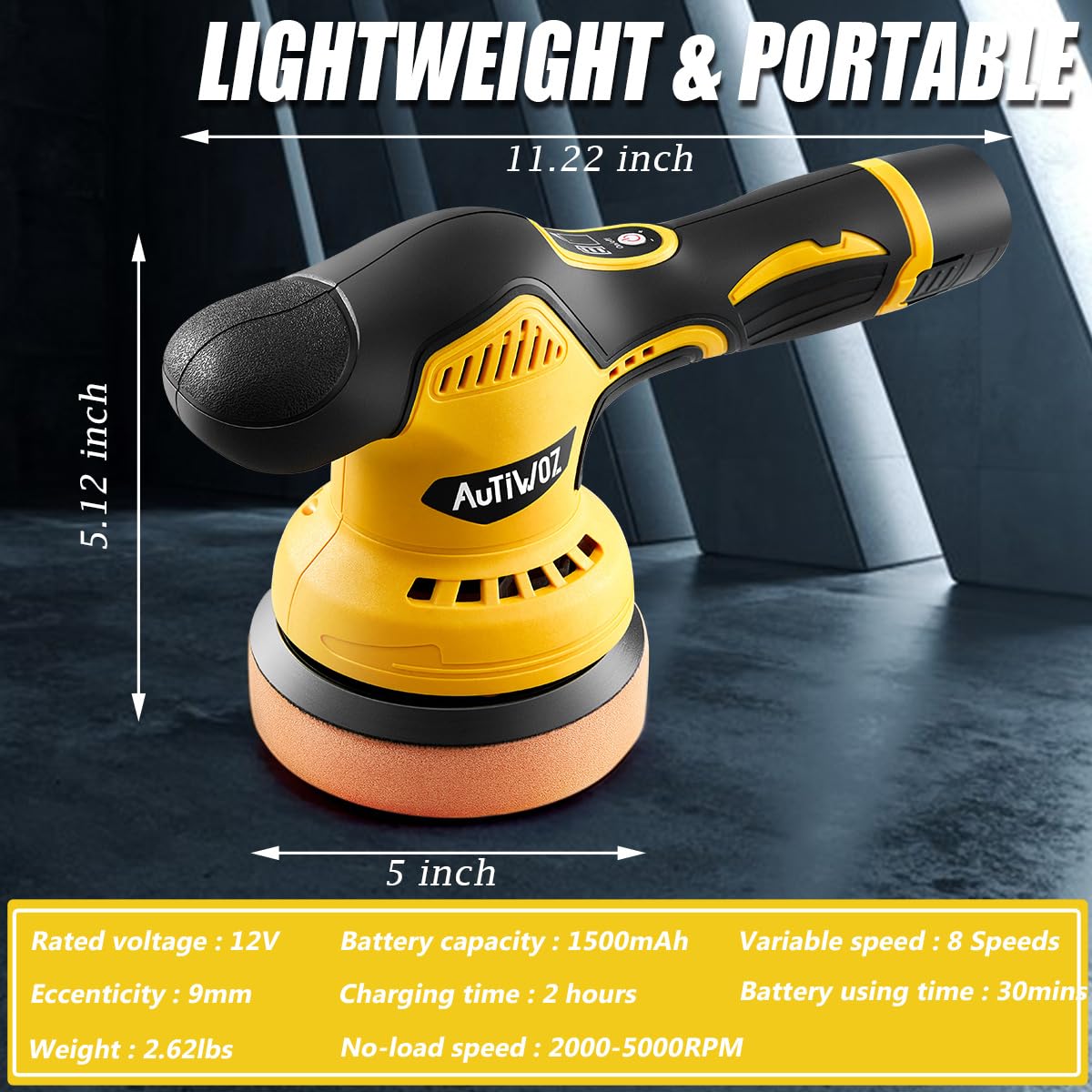 SPTA Lucidatrice Auto, Lucidatrice Per Auto, Mini Lucidatrice Senza - Foto 13