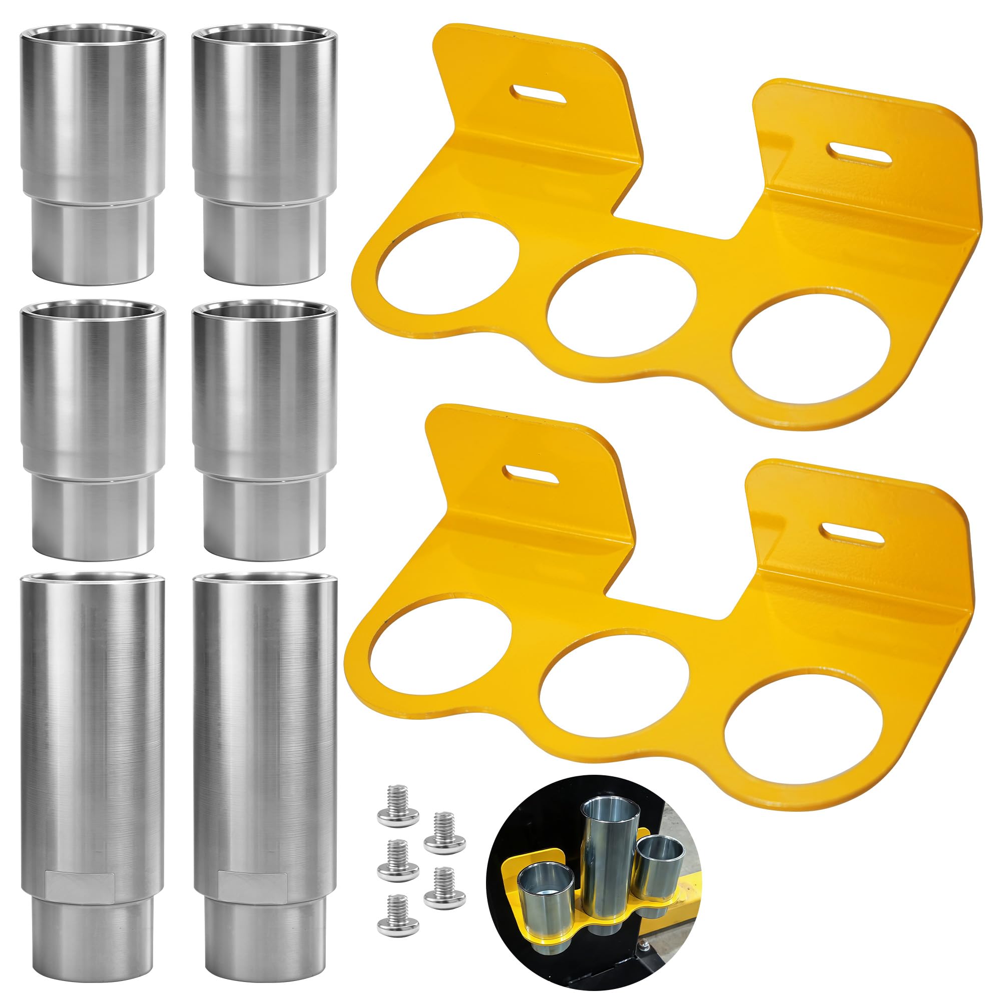 Photo 1 of 10315 Stack Truck Adapter Kit Compatible with Challenger Lifts CL10 E10 VS10, Includes (4) 3" & (2) 6" Stack Adapters with Organizer, 2.36" (60mm) pin Dia Fit for Challenger Two Post Automotive Lifts