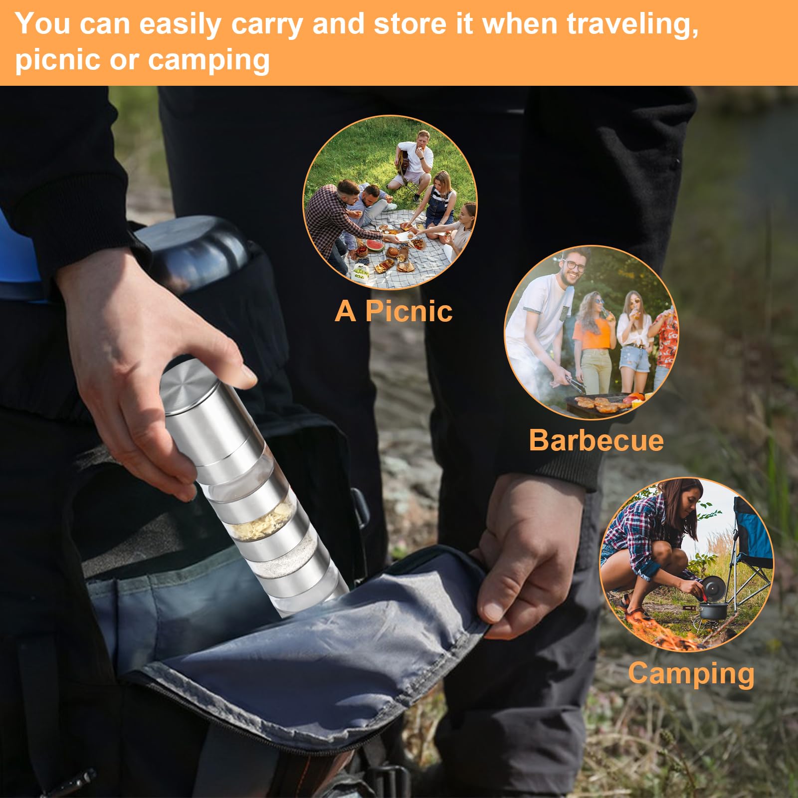 Kit D'épices De Camping - Porte-épices De Voyage - Avec Sac De