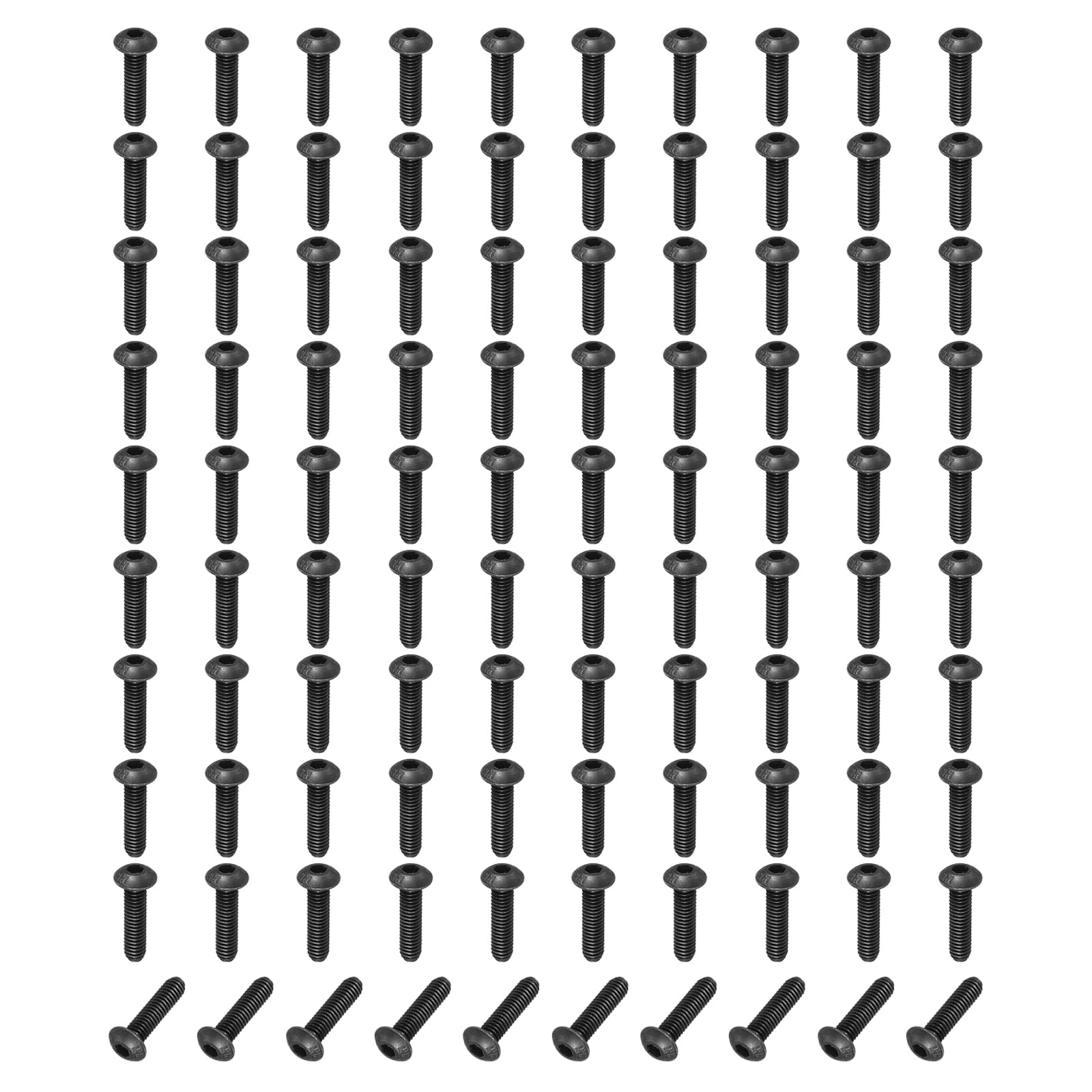 PATIKIL M4-0.7x18mm Button Head Socket Cap Bolts Screws