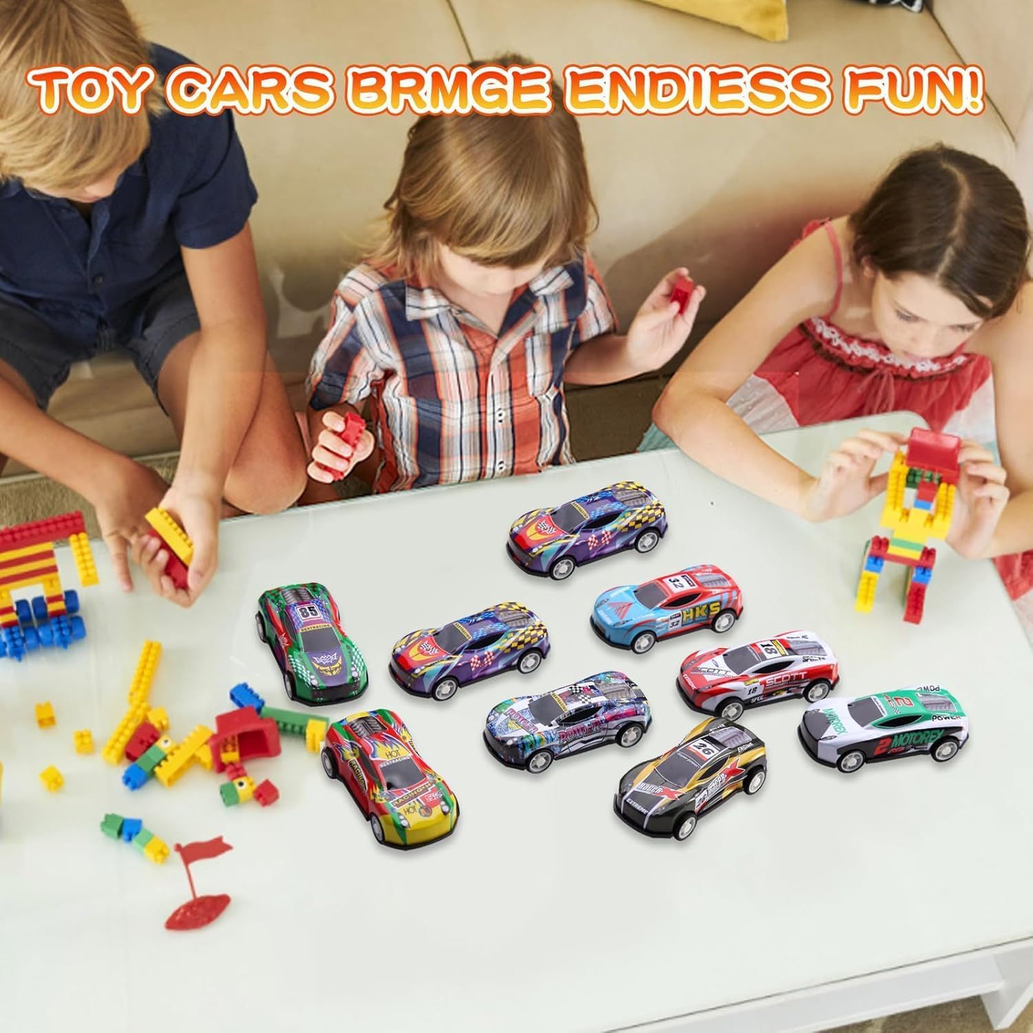 30 Pack Pull Back Cars for Kids, Mini Cars Toy Bulk Party Favor Race Cars Toys, Bulk Small Pull Back Car Toys for Treasure Box, Goodie Bag Stuffers, Pinata Fillers for Boys Girls Toddlers