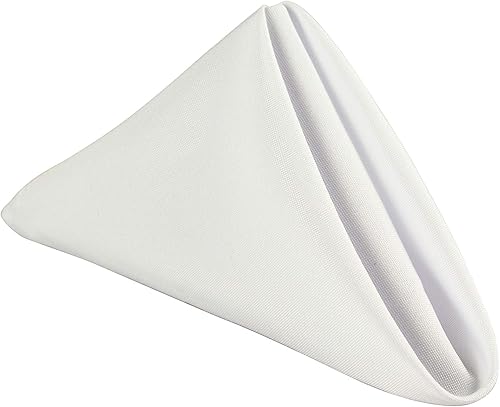 GEFEII Servilletas de tela de poliéster sólido de 18 x 18 pulgadas para mantel rectangular redondo y cuadrado para boda, fiesta, restaurante,