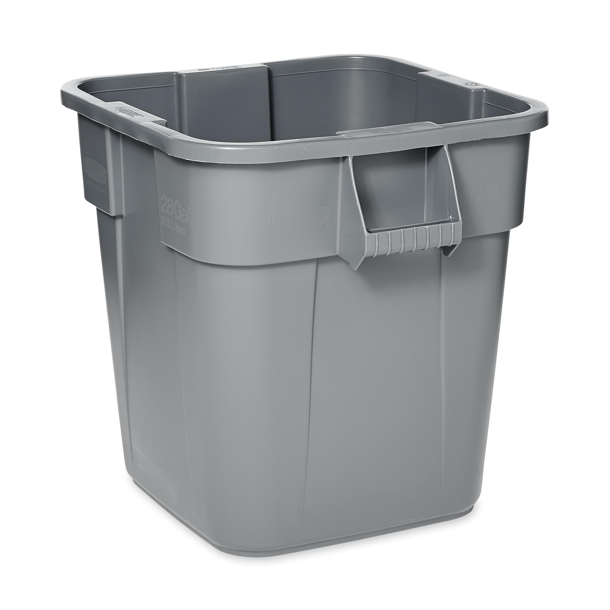 Rubbermaid Commercial Products Brute Square Container 106 Litre Grey FG352600GRAY