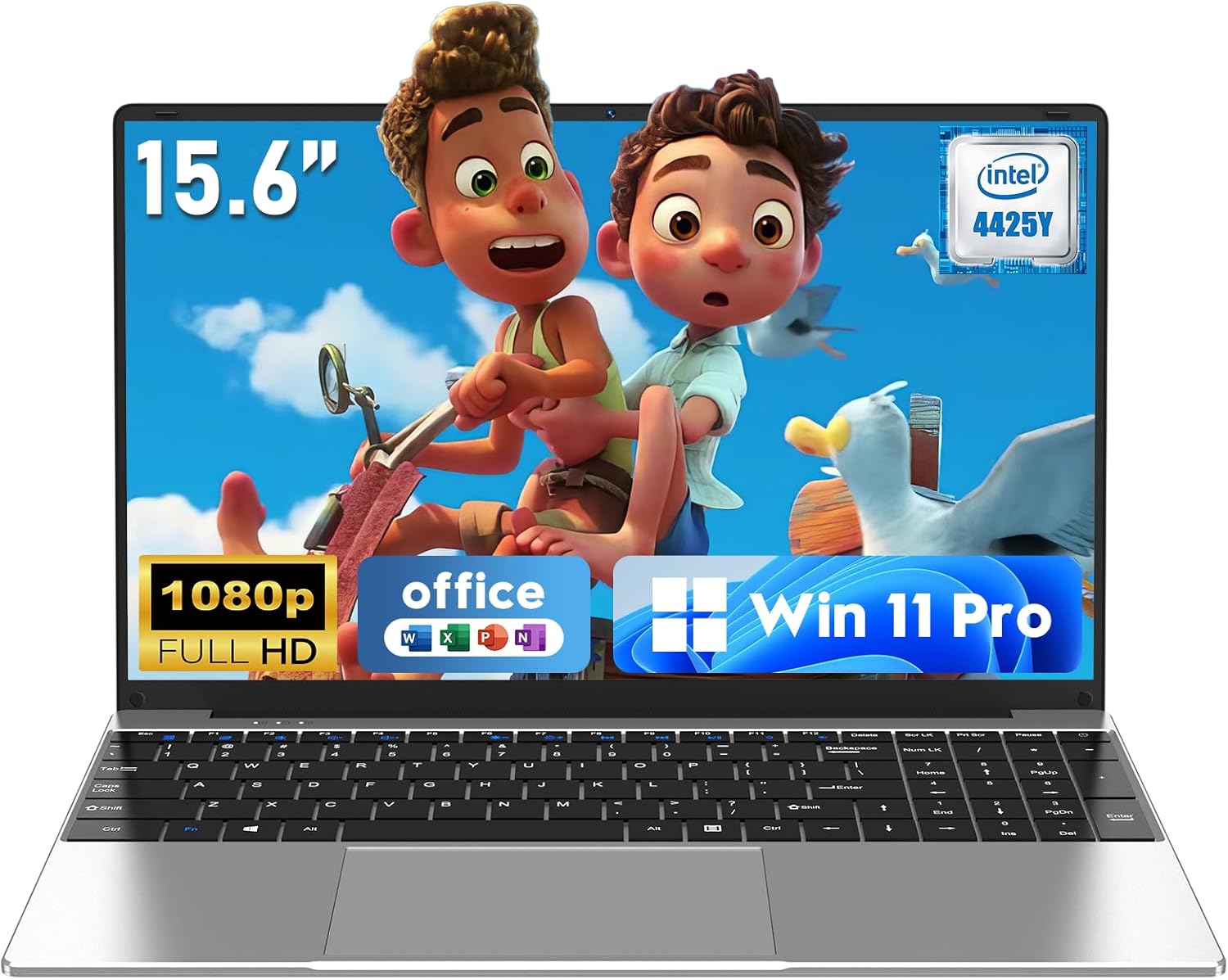 Laptop Computer, Window 11 Pro Lap Top 2026 New, 15.6 Inch Laptop PC, 16GB RAM 512GB SSD, 4425Y Processor, IPS FHD 1920*1080P, 2-Year Warranty, 5000mAh Battery, Mini HDMI, for School Business Student