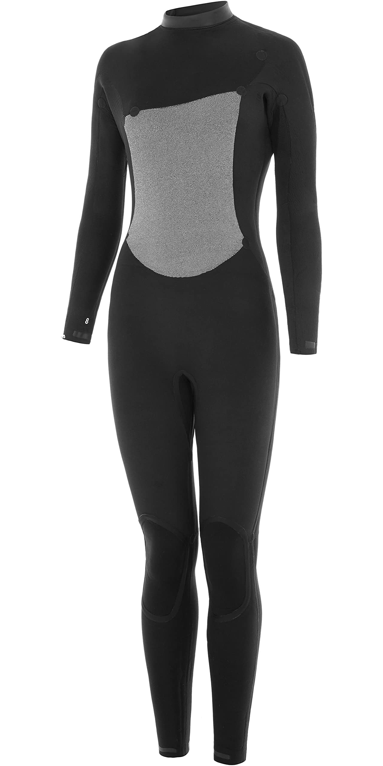 Nyord 2025 Femmes Furno Warmth 4/3mm Chest Zip GBS Combinaison Néoprène FWW43001 - Black -