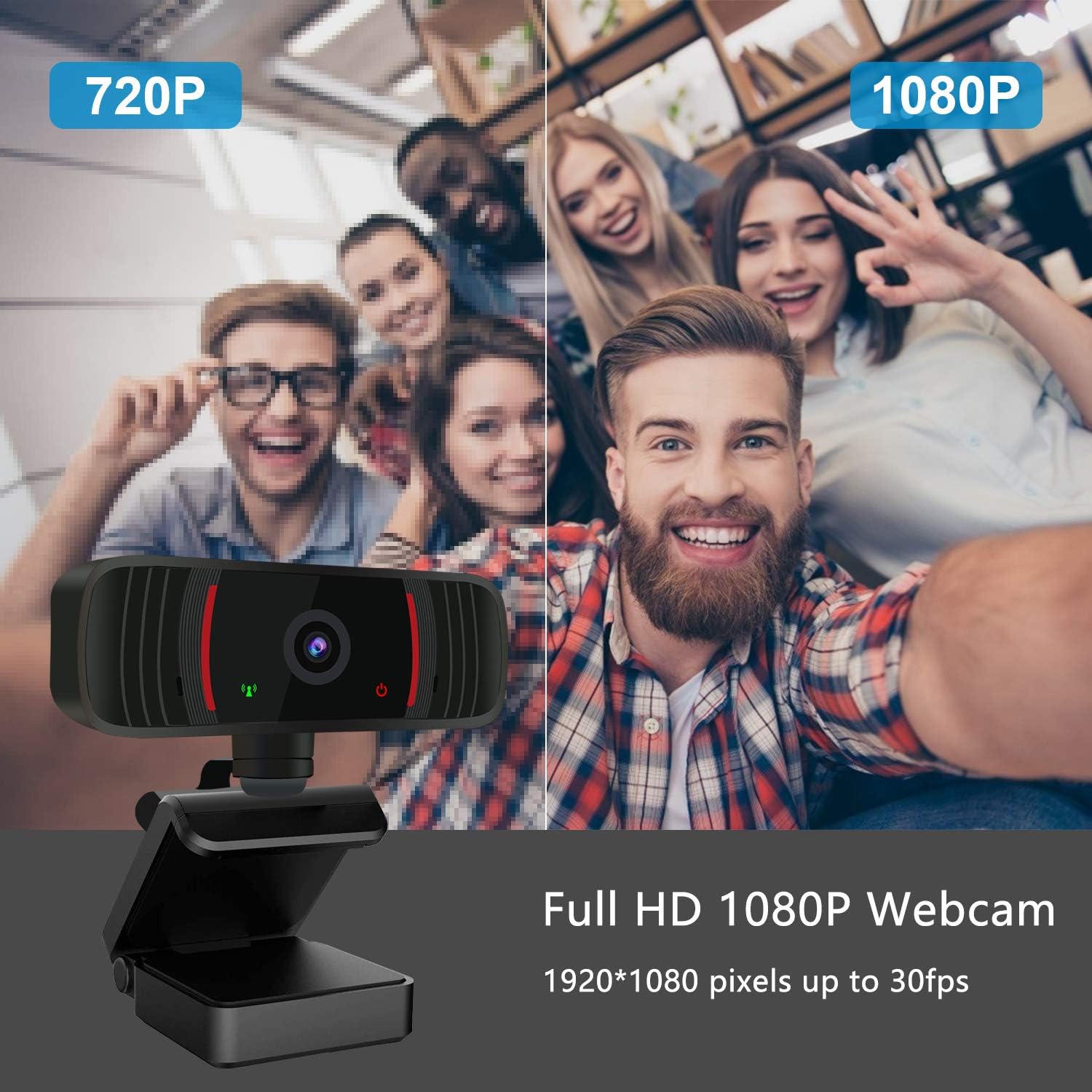 1080P vs 720P Webcam Comparison