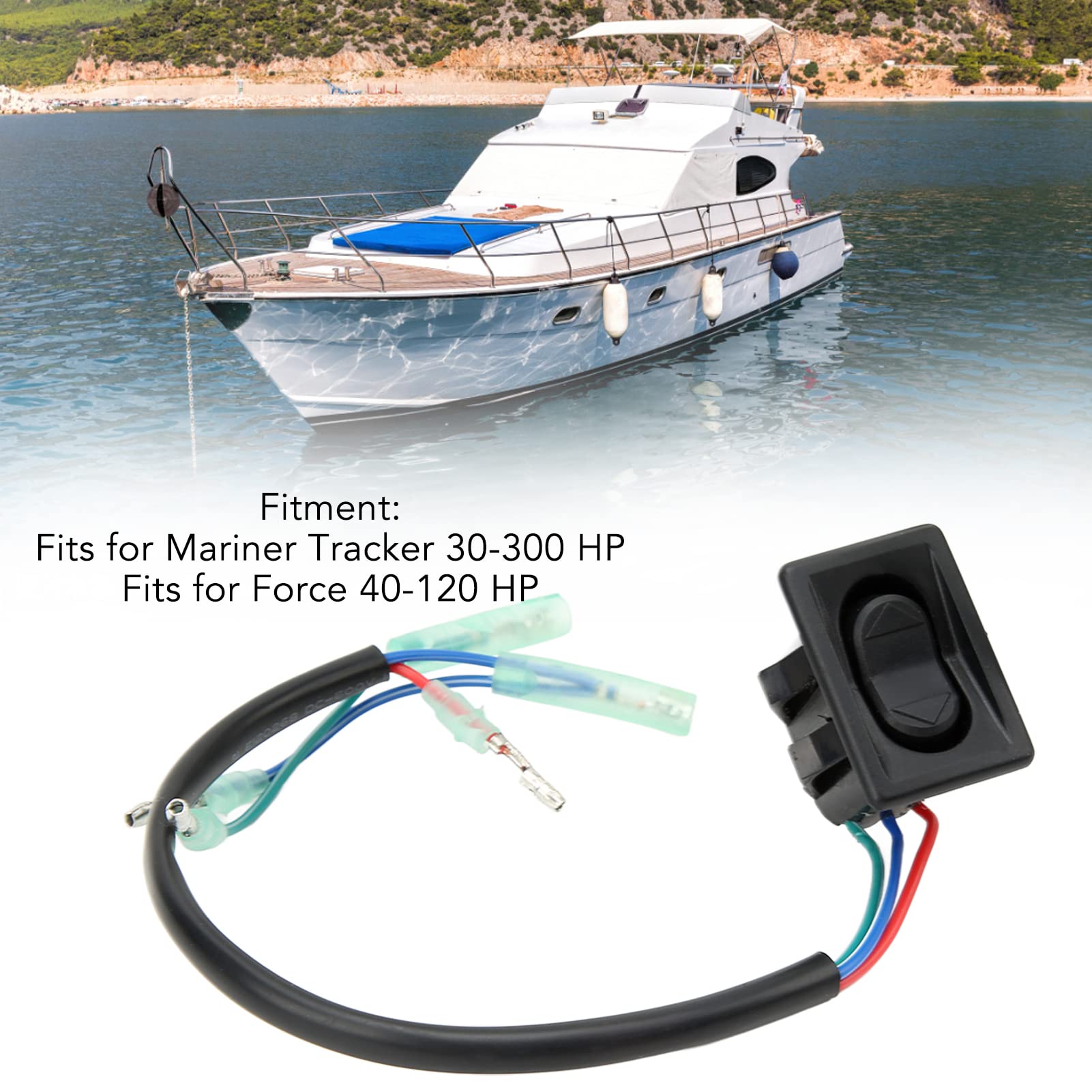 Yctze Trim Tilt Switch 896620 87 8M0042301 18286A13 18286A25 Power Trim Switch Asamblea para Mariner Tracker 30‑300 HP Force 40‑120 HP