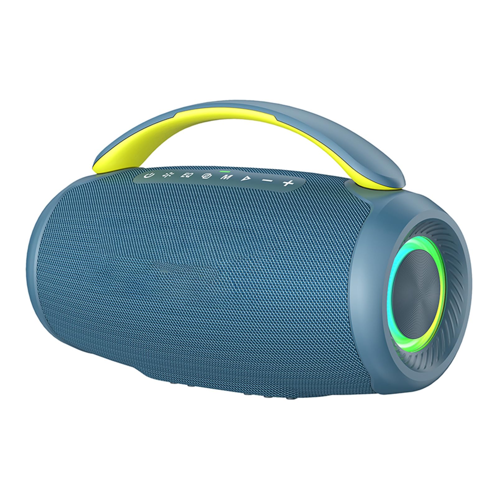 Yosoo Health Gear Altoparlante BT Portatile, Altoparlante Stereo Wireless da 60 W con BT 5.3, Batteria da 8000 MAh, Luci RGB e Ricarica di Tipo C per Feste in Casa, Viaggi all'aperto (BLUE)