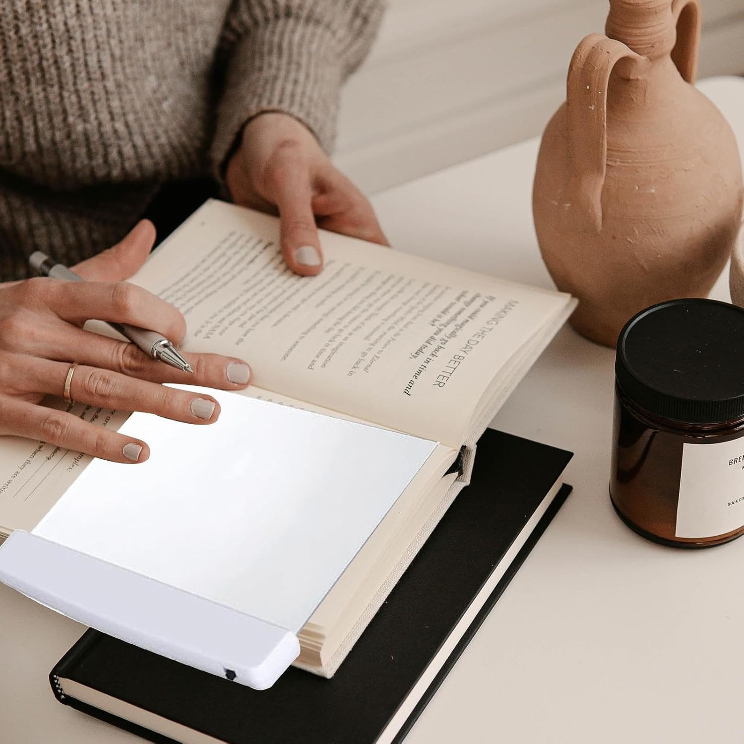 Bookmark Light for Reading | Night Reading Light Panel | Eye Protection Light Reading Lights for Bedroom, Bed, Dorm