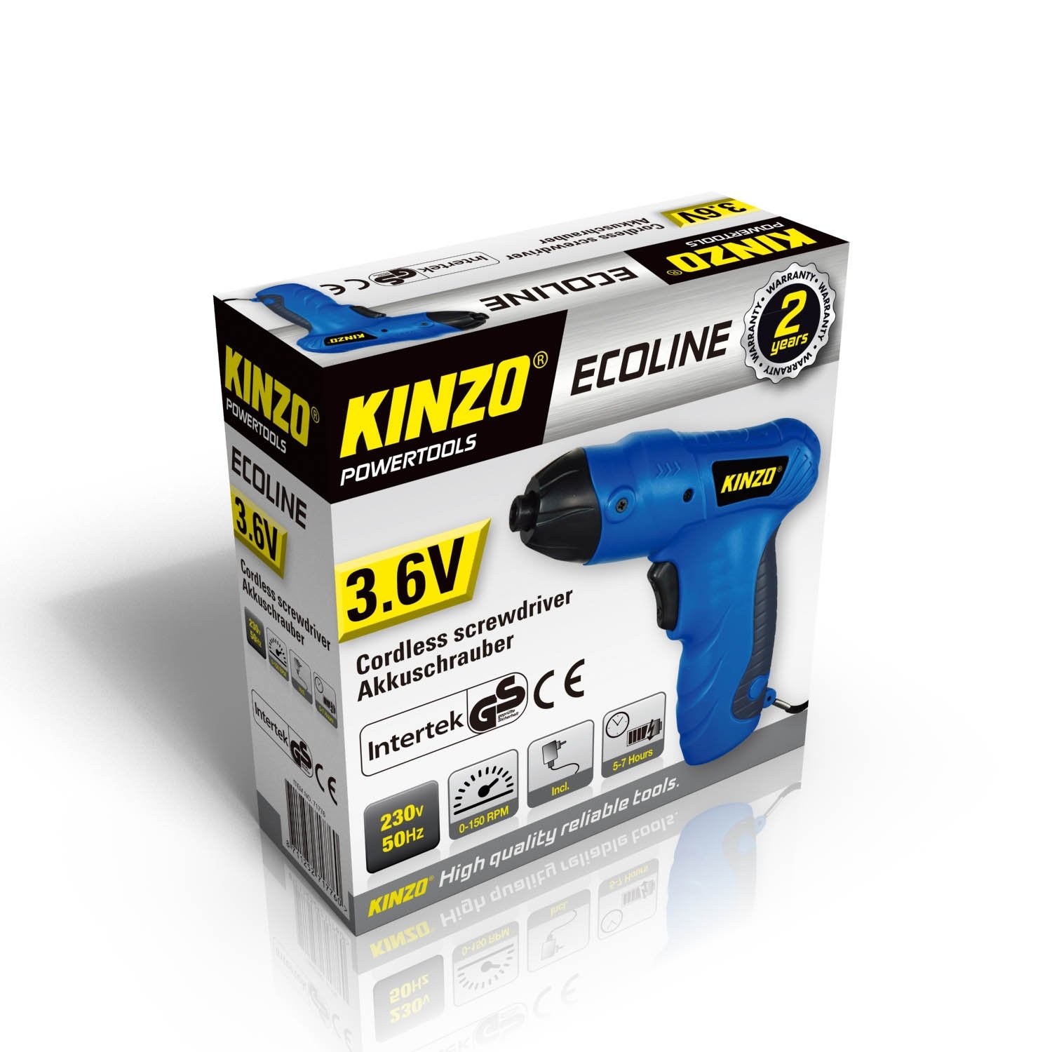 Visseuse sans fil Kinzo 3,6V avec batterie intégrée pour petits travaux