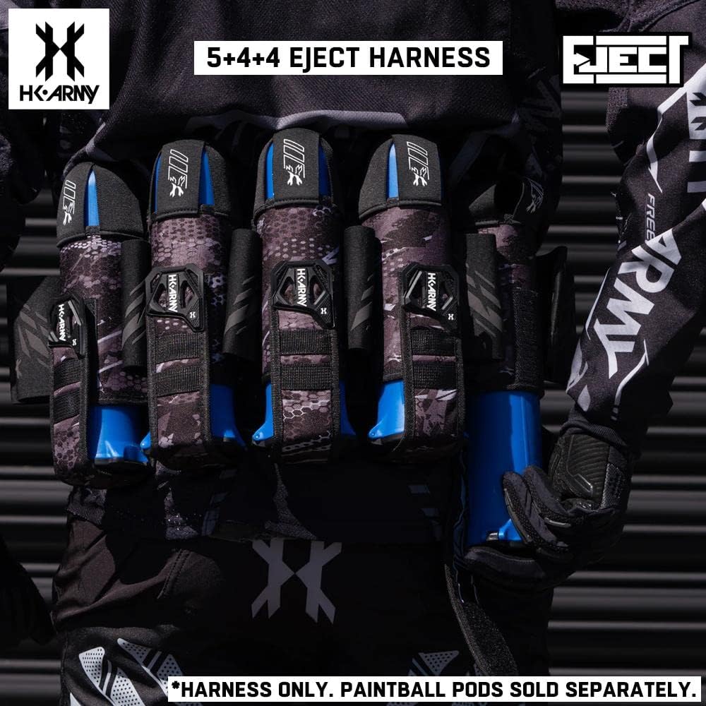 HK Army 5+4 Eject Paintball Harness Pod Pack - Slate