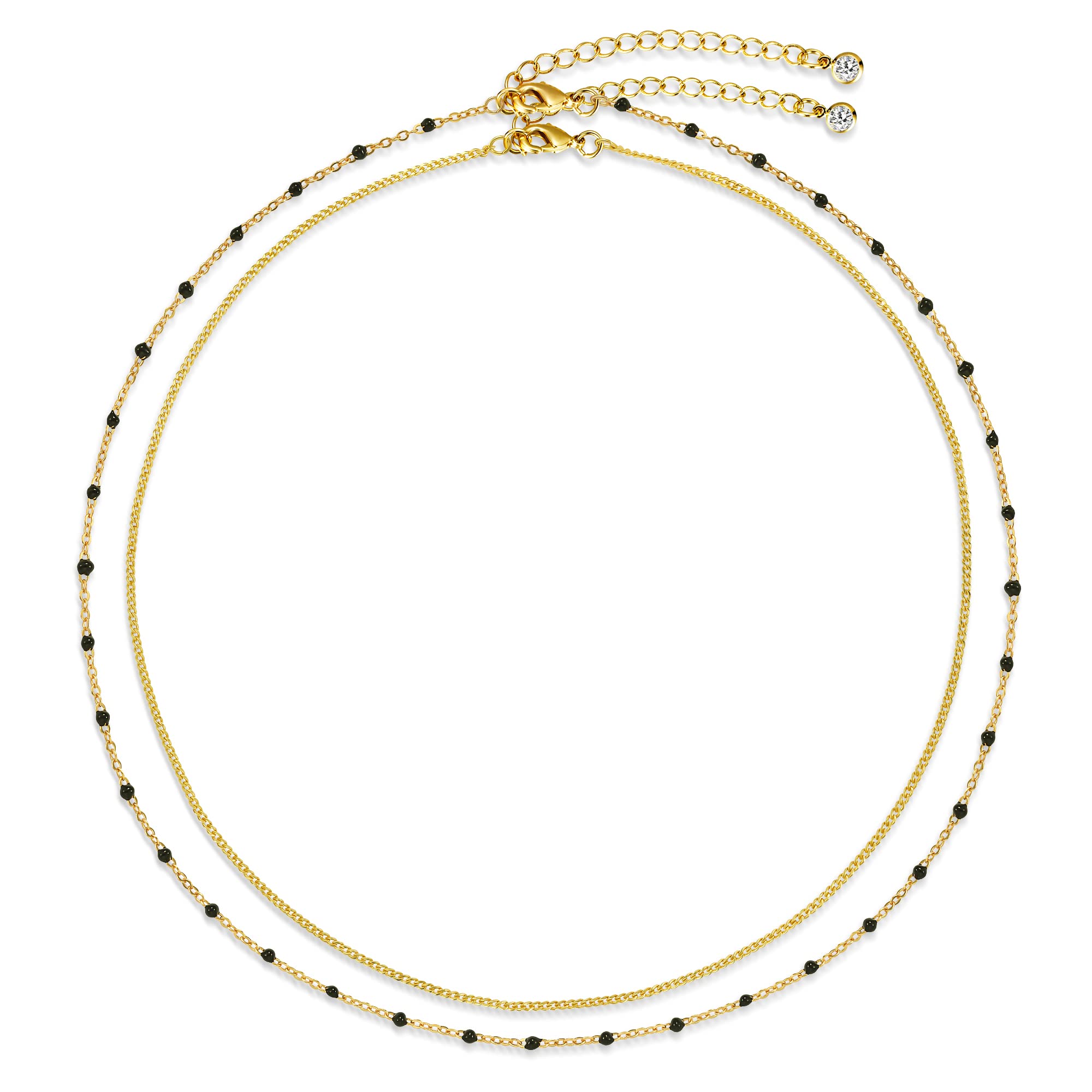 Zierliche Lange Goldketten für Damen, Trendige Lariat-Y-Halskette, 14 Karat vergoldet, geschichtete Perlen-Tropfen-Halsketten, einfache handgefertigte Stab-CZ-Anhänger, Y-förmige Kette, Schmuck,