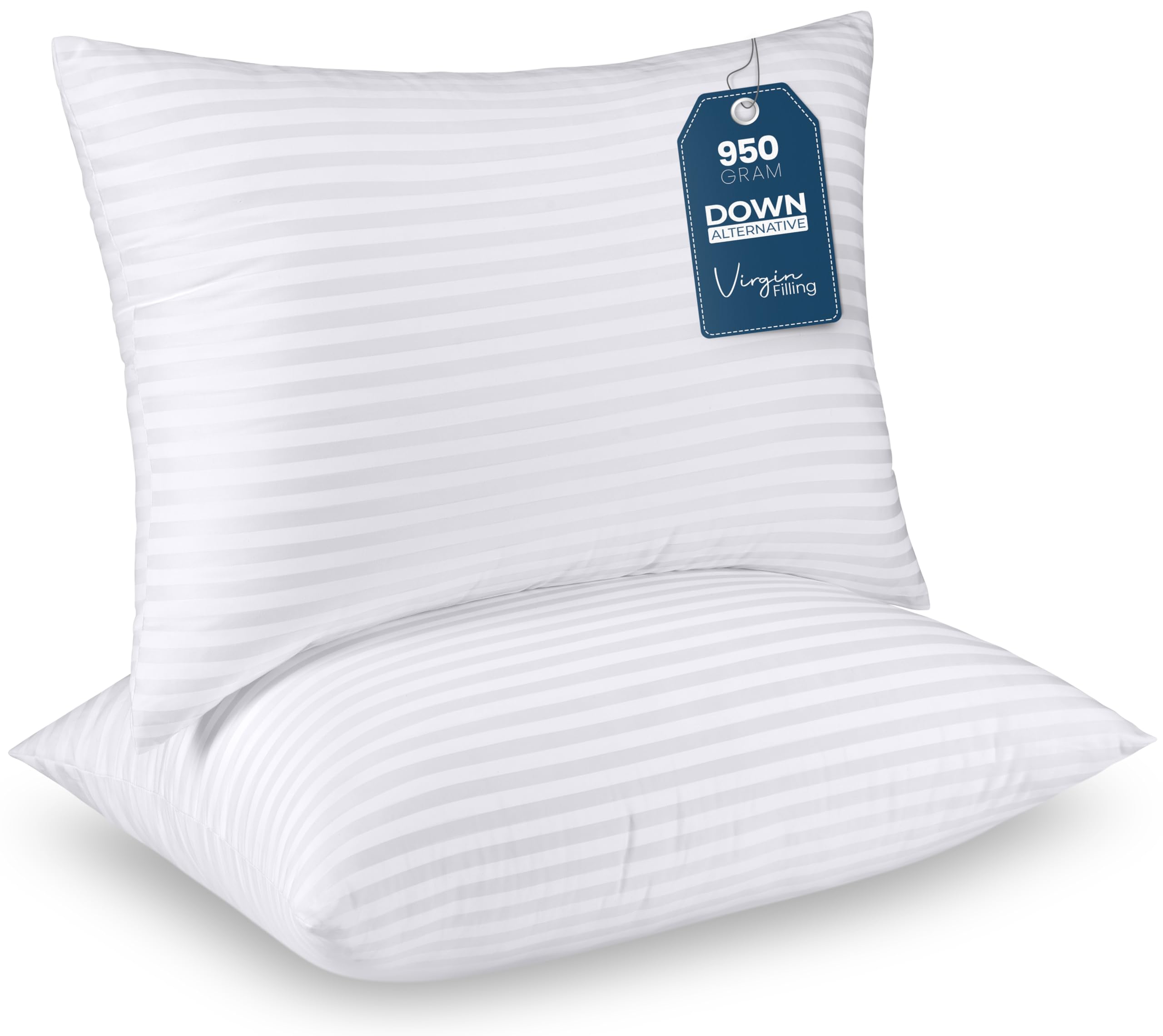 Utopia Bedding Pillows Standard Size Set of 2 (White), Hotel Pillows, Cooling Pillow for Side, Back or Stomach Sleepers