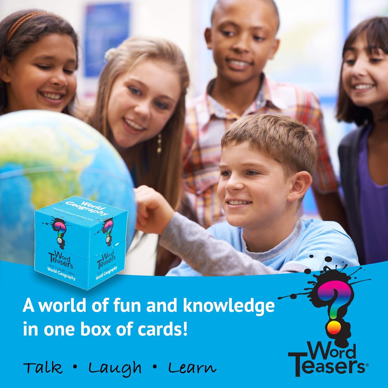 ? WORD TEASERS World Geography - Geography Game for All Ages - Fun & Interesting World Geography Trivia Game - 150 Geography Trivia Cards