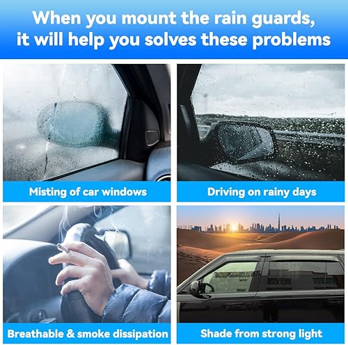 Miniatura 5 de Deflector de ventana lateral de ABS para Land Rover Range Rover Vogue L460 2023-2024 Ventshade Ventshade de ventana de puerta de automóvil,