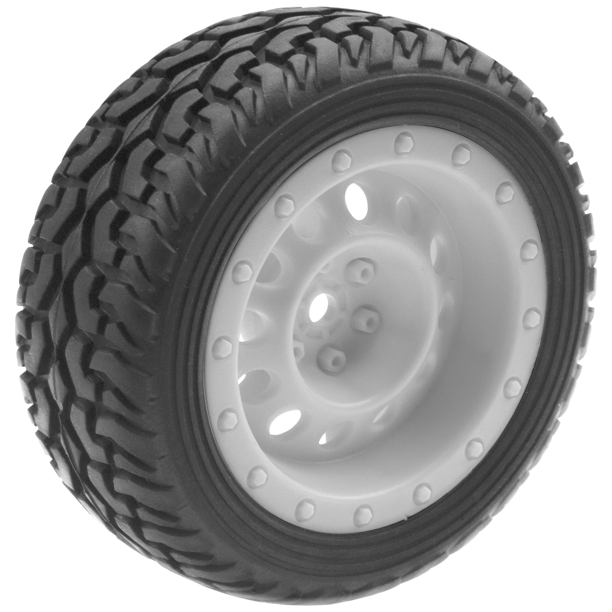 Lot De 4 Pneus Et Jantes Pour Voiture RC 1/10 - Caoutchouc 75 Mm, Hex 12 Mm, Pour Voiture De Course Sur Route
