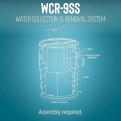 Miniatura 3 de Little Giant WCR-9SS 115 Voltios, 4/10 HP, 4800 GPH Sistema Automático de Recolección y Remoción de Agua/Filtración para Exteriores con Bomba
