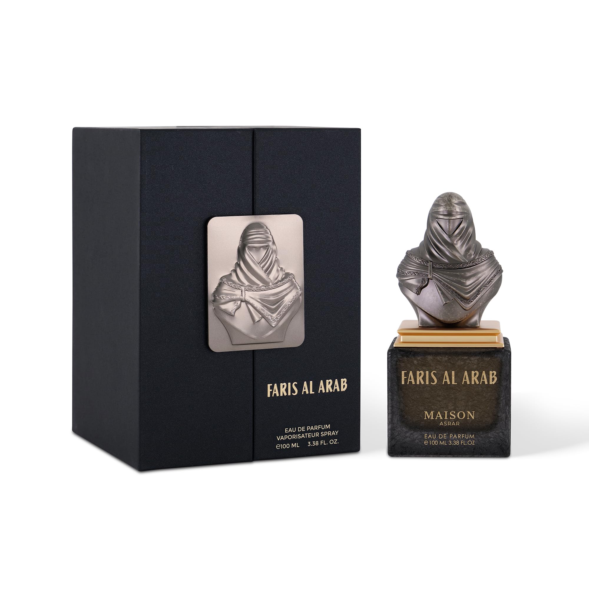 Maison Asrar Faris Al Arab Eau de Parfum, Maskuliner Orientalischer Duft für Herren, 100 ml