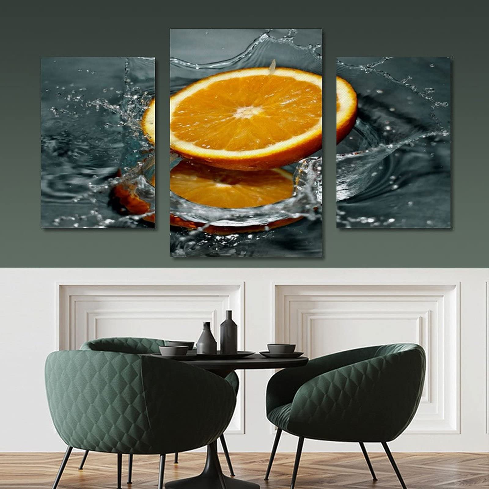 オレンジフルーツペインティングフルーツウォールアートキッチンウォールアートオレンジポスターフルーツペインティングピクチャーモダンファ フルーツティー  ポスター, image size:1600x1600