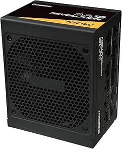 ENERMAX Revolution D.F. 12 ATX3.1 PCI-e 5.1 850W 80Plus Gold ultracompacte voeding (volledig modulair, 50% semi-fanless, 12V-2x6); ETV850G, zwart