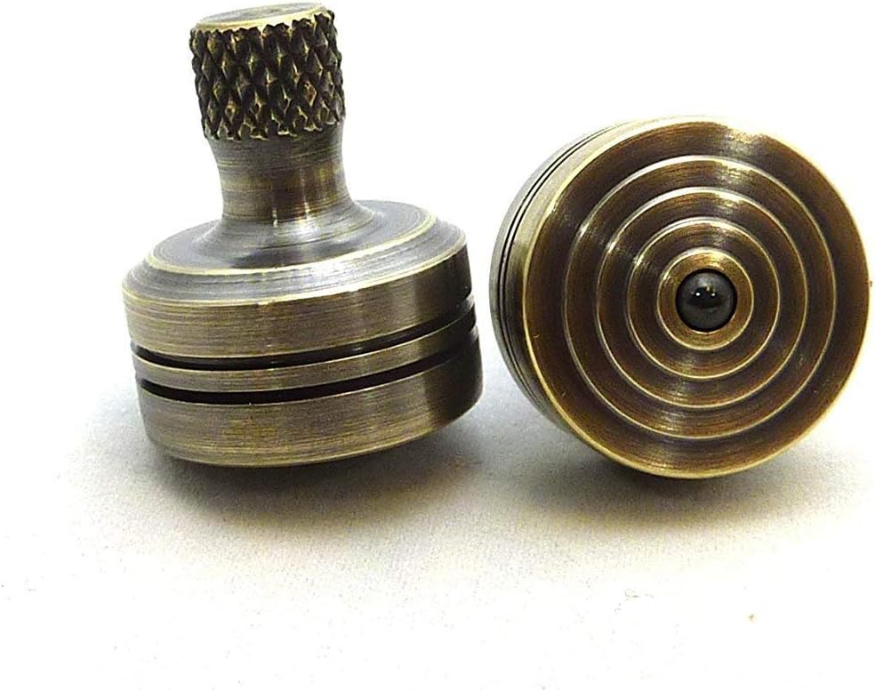 EDC Spinning Top - Brass Standard - Gifts For Men | EDC Desk Toys for Office for Adults and Kids