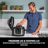 Ninja Foodi 9-in-1 Multi Cooker, 6L with 9 Cooking Functions, Pressure Cook, Air Fry, Slow Cook, Grill and more, Brushed Steel & Black, OP350UK - 9