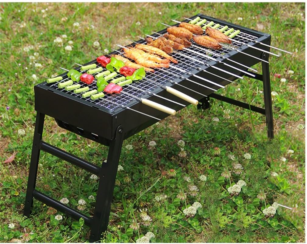 Barbecue Grill Smokeless Barbecue Rack Household Folding Charcoal Grill Camping Outdoor Barbecue Tray