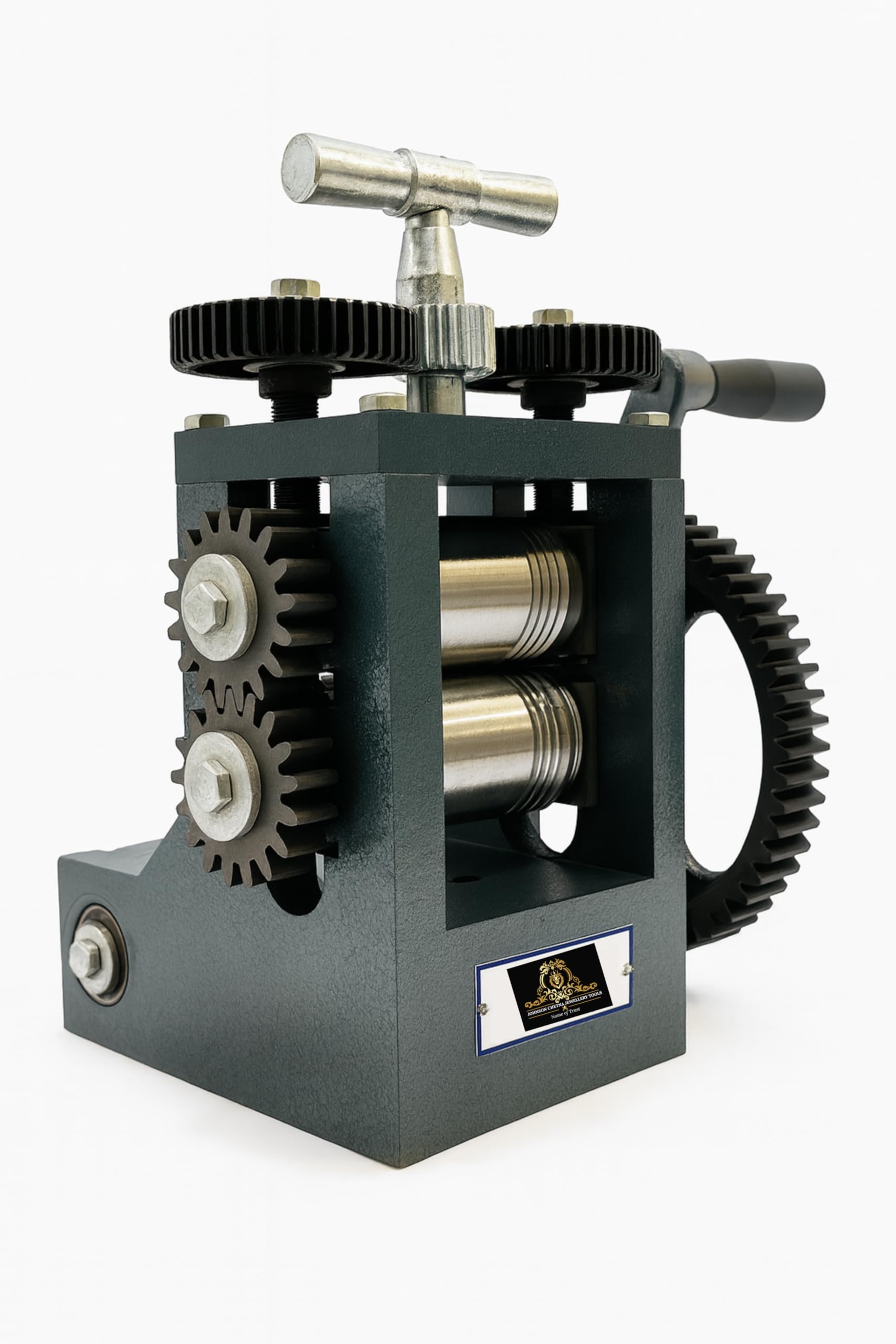 JOHNSON TOOLS3.5 Inches Rolling Mill or Tar Patti Machine Tool for Gold Wire and Sheet Thining or Jewellery Making (Handle Included)