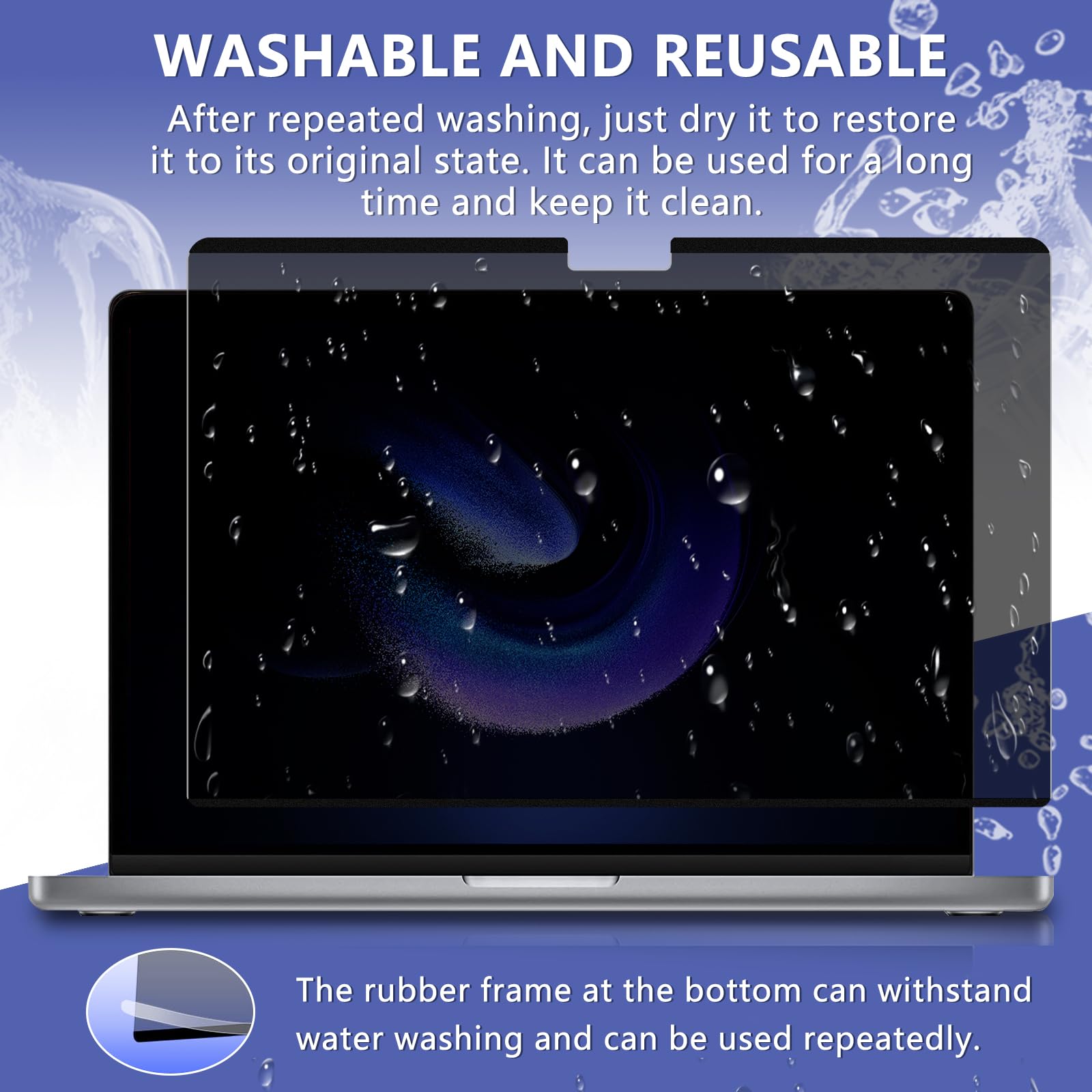 Filtro Privacy Premium per MacBook Air 13.6 Pollici M5/M4/M3/M2 (2022-2026),Filtro Privacy Premium & Filtro Anti Luce Blu,Magnetico Rimovibile Pellicola de Protezione per Filtro Monitor/Laptop