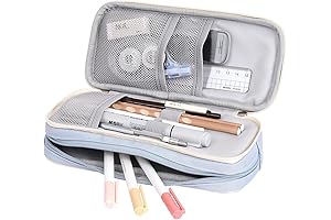 Chic Light Blue Pencil Case: The Perfect Storage Solution for Your Writing Essentials