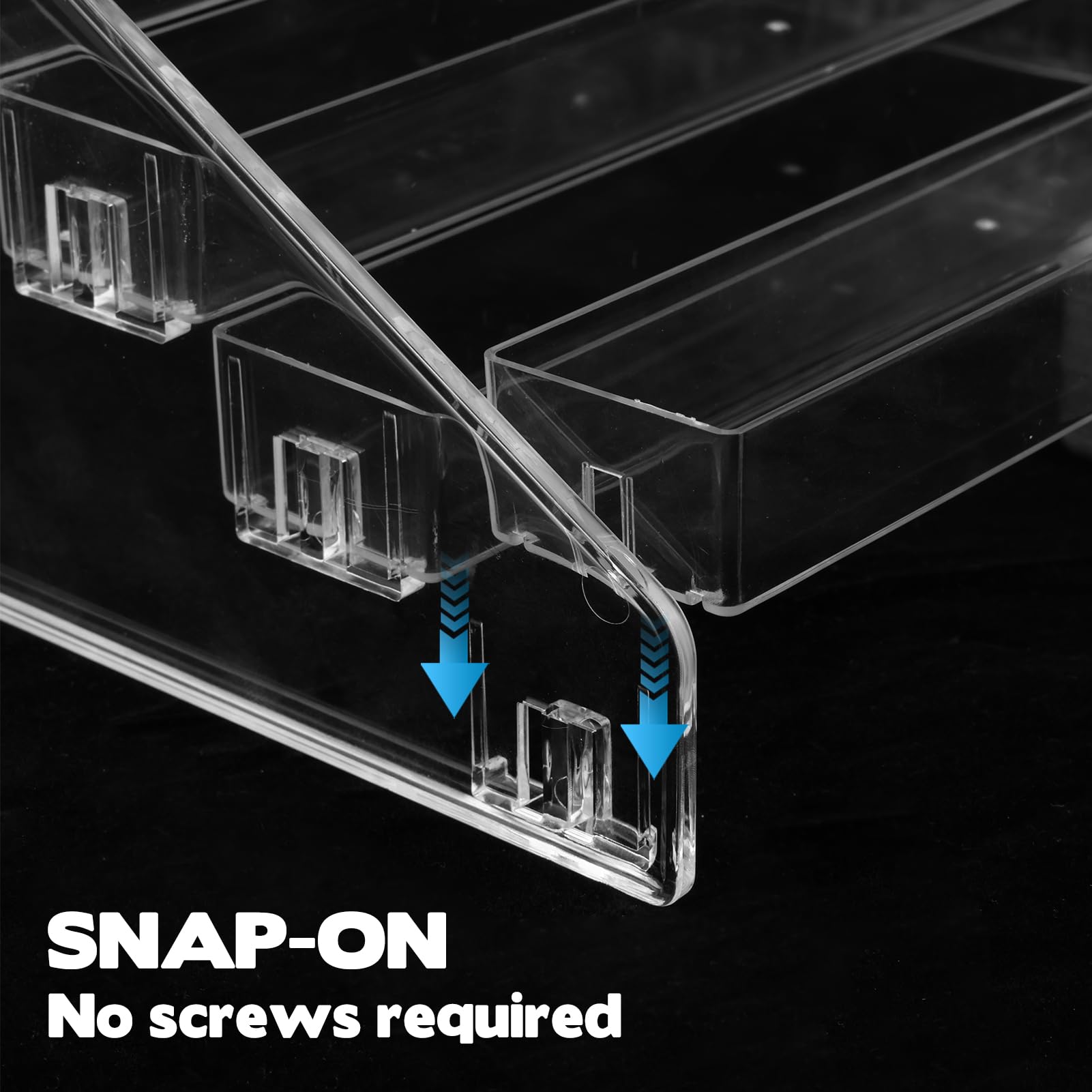 YEXEXINM 2 organizadores de pintura transparente con soporte para pinceles, organizador de pintura acrílica de 7 capas, estante de almacenamiento de pintura, estante organizador de pintura para