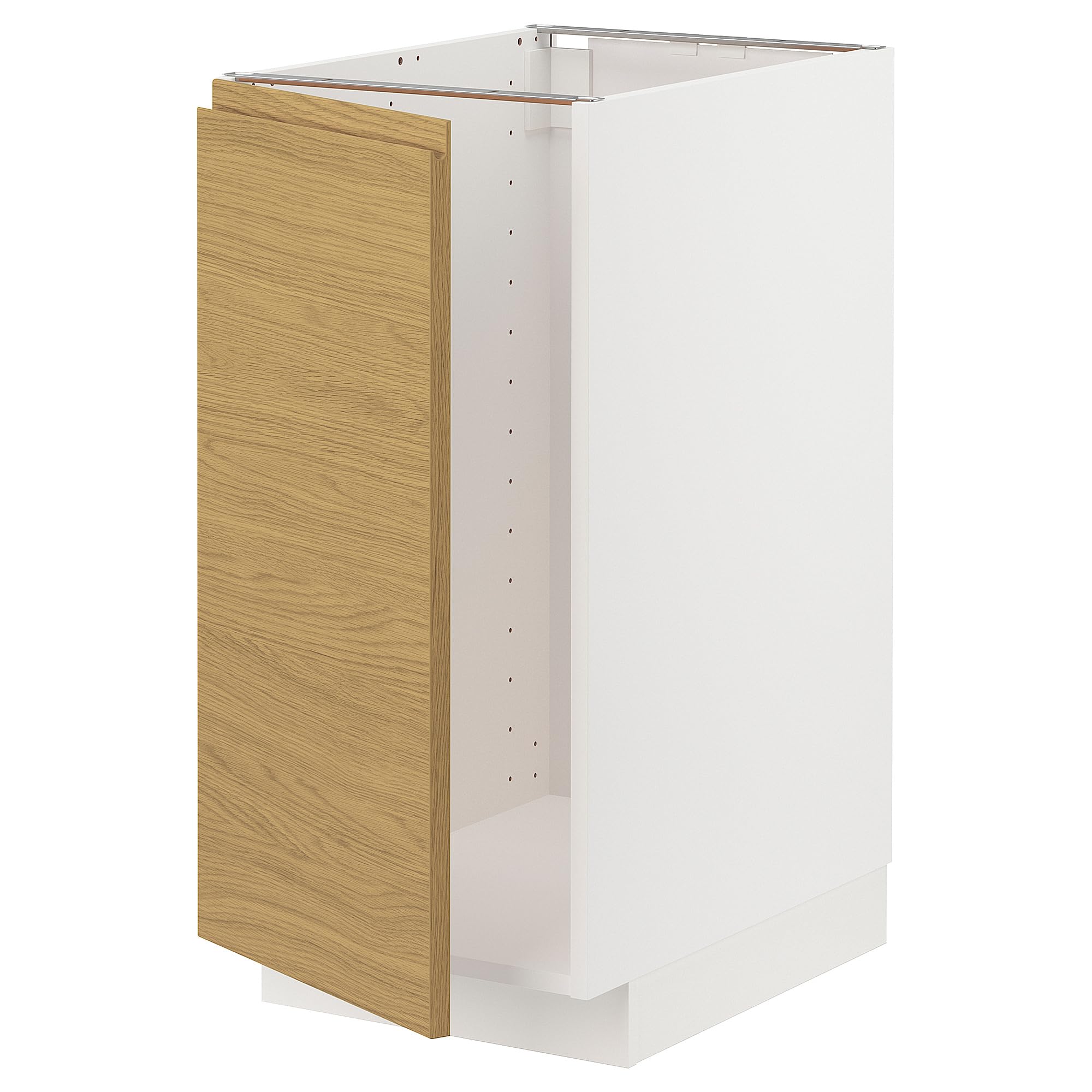 Meuble bas évier tri des déchets METOD blanc chêne Voxtorp 40x60