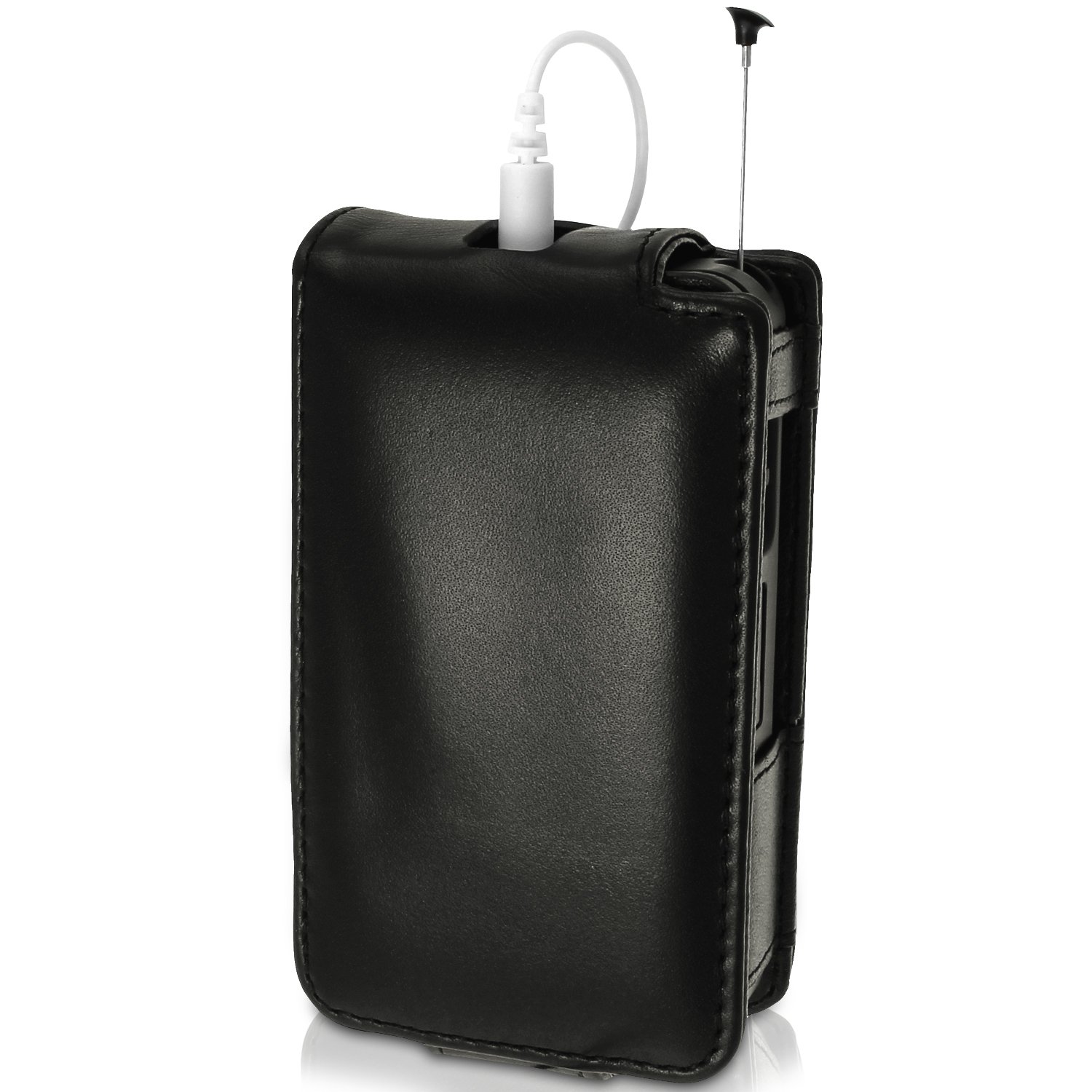 IGadgitz PU Leder Schutzhülle Mit Gürtelschlaufe – Passform Für Roberts Sports DAB 5 Radio