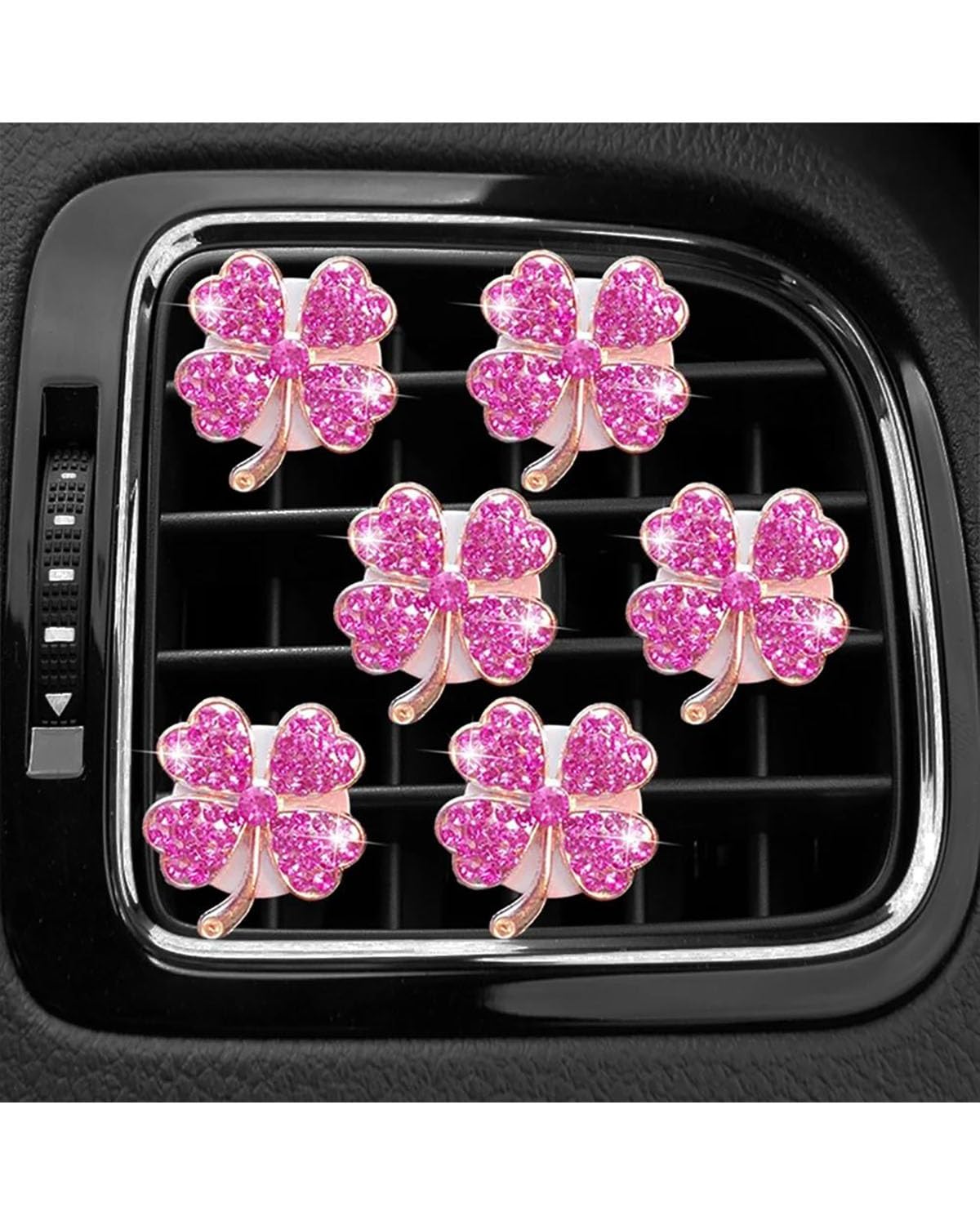 Clip per bocchetta dell'aria per auto con strass Confezione da Clip per bocchetta dell'aria per auto con strass Confezione da