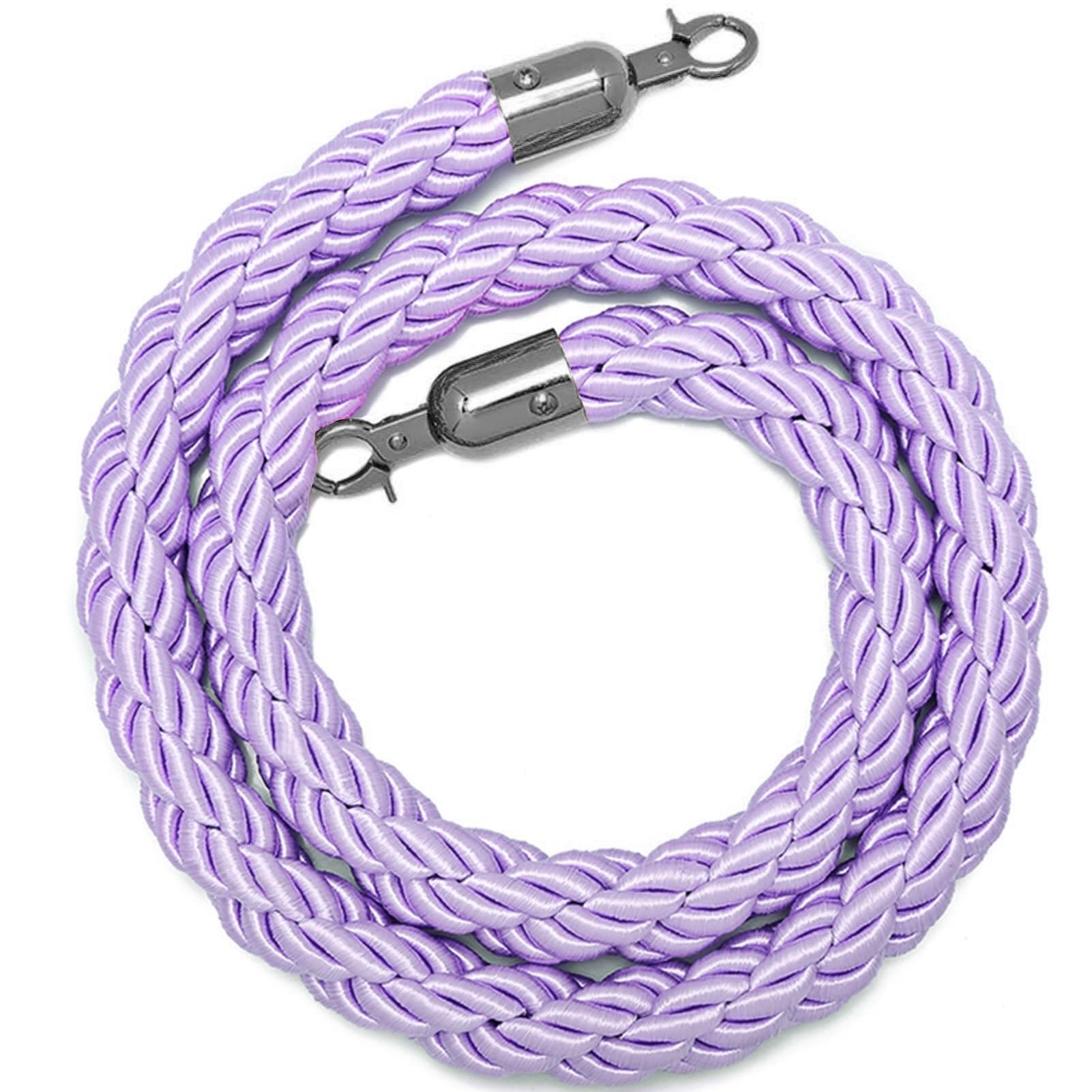 Corde de contrôle de foule violette 0,6 m pour éviter les débordements lors d'événements
