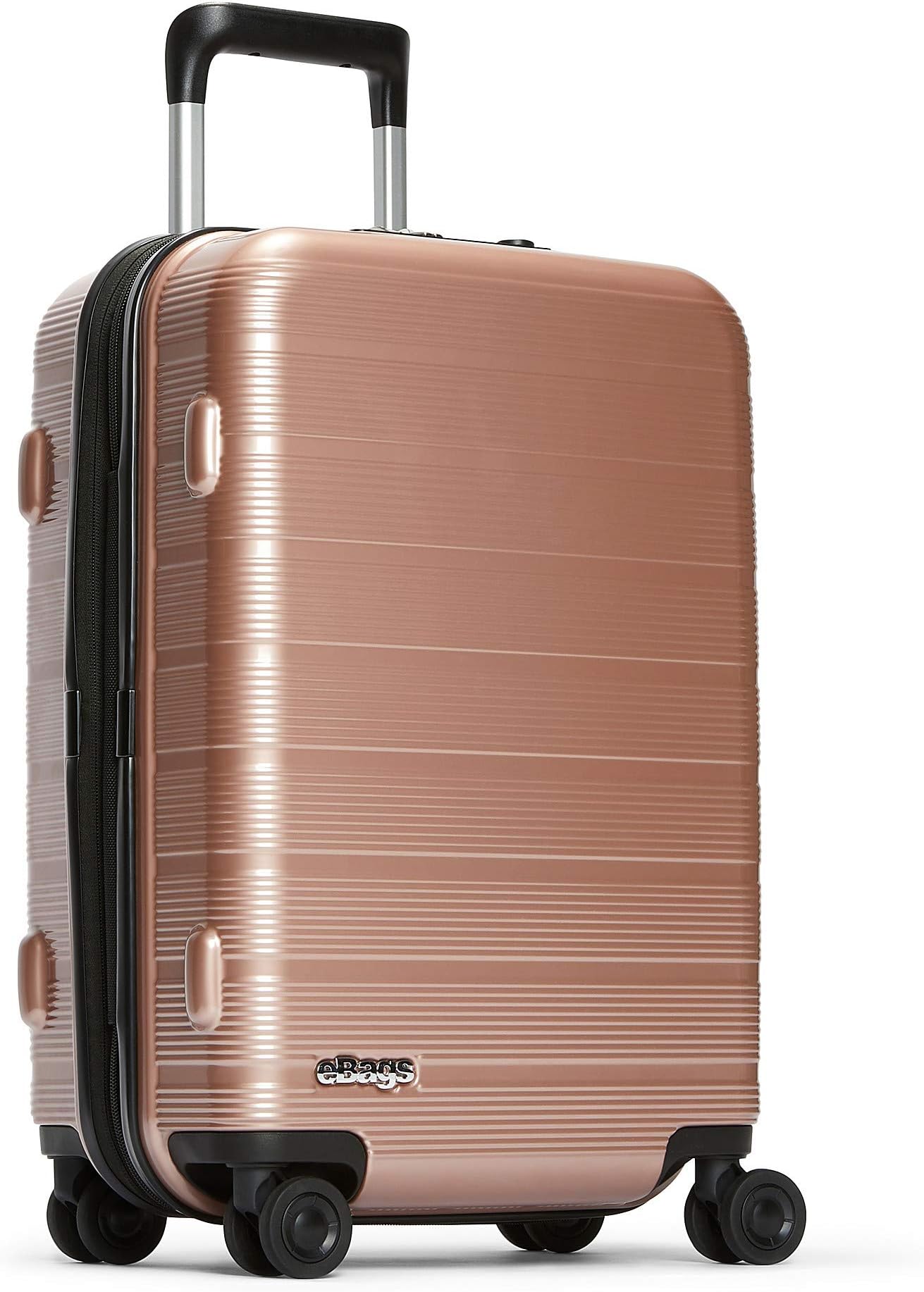 eBags Fortis Pro 22 Inches USB Carry-On Spinner (Rose Gold)