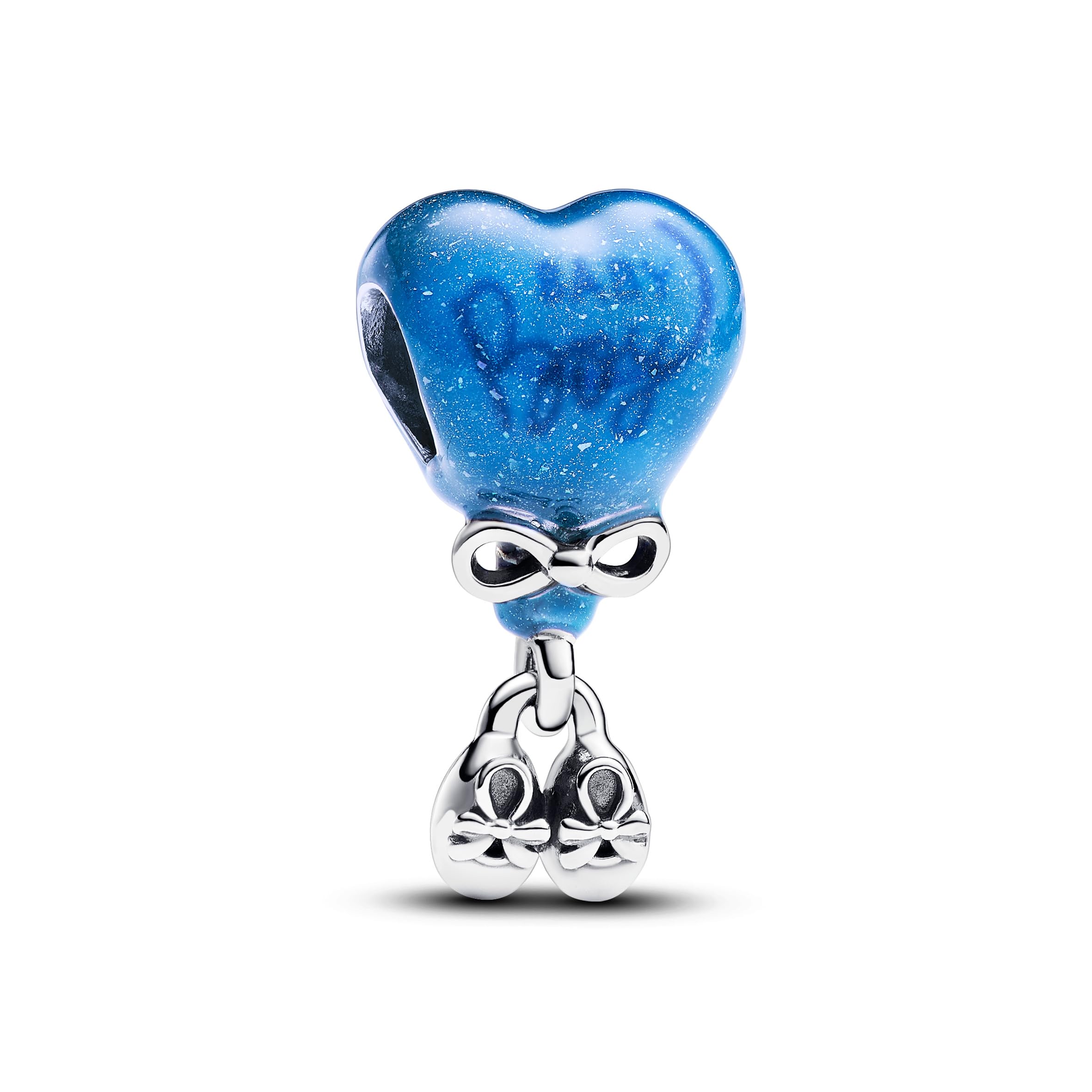 Dije de plata con diseño de globo de bebé para recordar tu amor 7