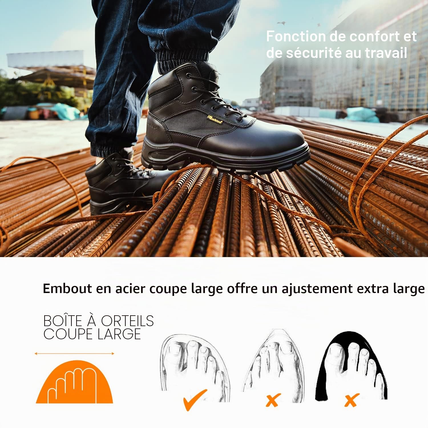S3work shoes homme/femme militaire, chaussures de sécurité m - 8515, antistatique, imperméable, cuir respirant, semelle intérieure légère et confortable, bout en acier, plaque en acier, côté zippé