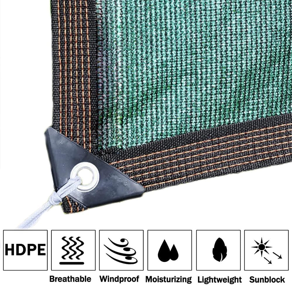 90% ochrona przed promieniowaniem UV, tkanina przeciwsłoneczna, siatka termoizolacyjna do szklarni, basenu, pergoli, roślin i hodowli, 2 m x 10 m, osłona zewnętrzna