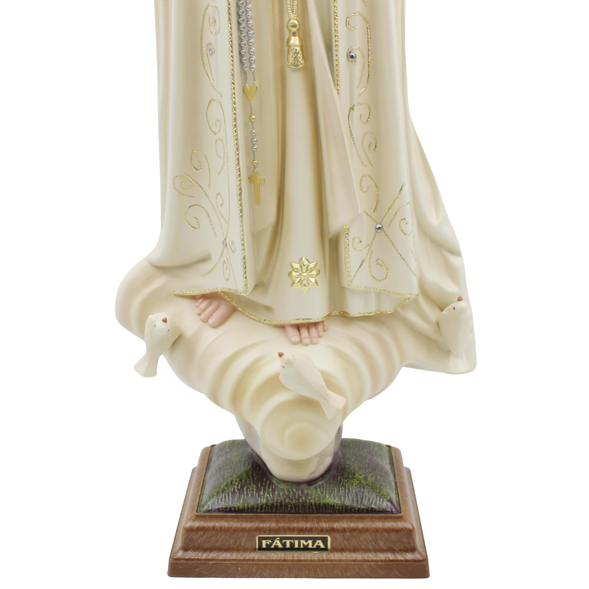 【特大90cm超希少美品】✞ファティマの聖母マリア像　家庭祭壇用　宗教彫刻 Amazon.co.jp: BCカトリックファチマの聖母像、祝福された聖母