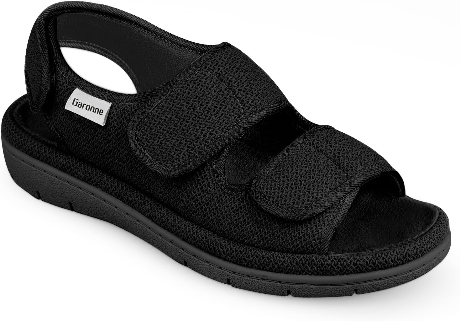 Women's Adjustable Open-toe Slippers with Ankle & Instep Straps and Arch Support, Summer House Shoes for Women Indoor/Outdoor
