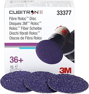 3M Cubitron II Roloc Fibre Disc 786C, 33377, 2 in (50 mm), 36+, 15 discs per carton