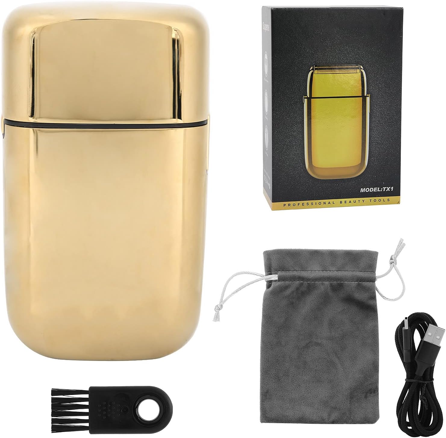 Metal Double Foil Shaver Waterproof Electric Shaver Cordless Beard Trimmer for Hair Cutting