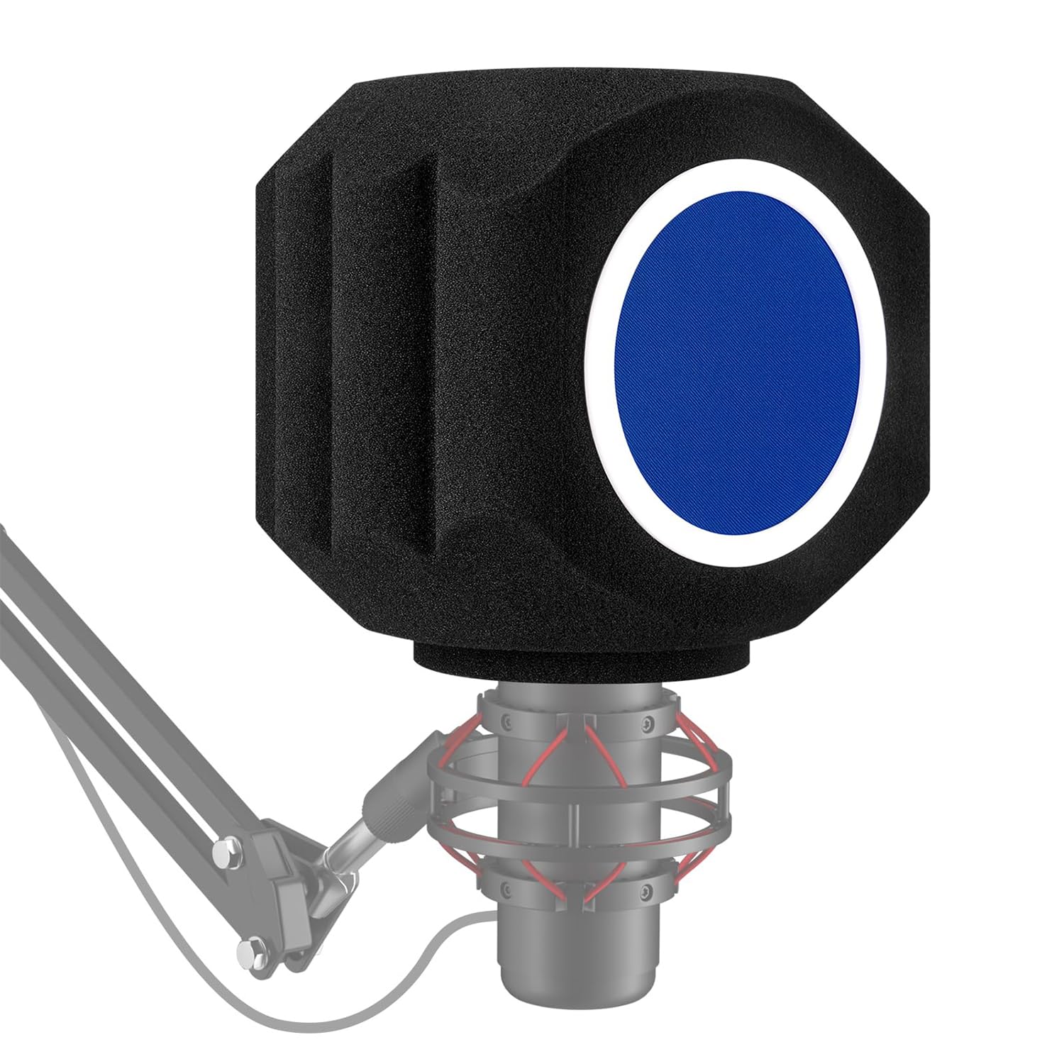 HASTHIP® Microphone Wind Shield Pop Filter Acoustic Foam Isolation Ball for Studio Recording Podcasting Voiceover Noise Reduction-image-39