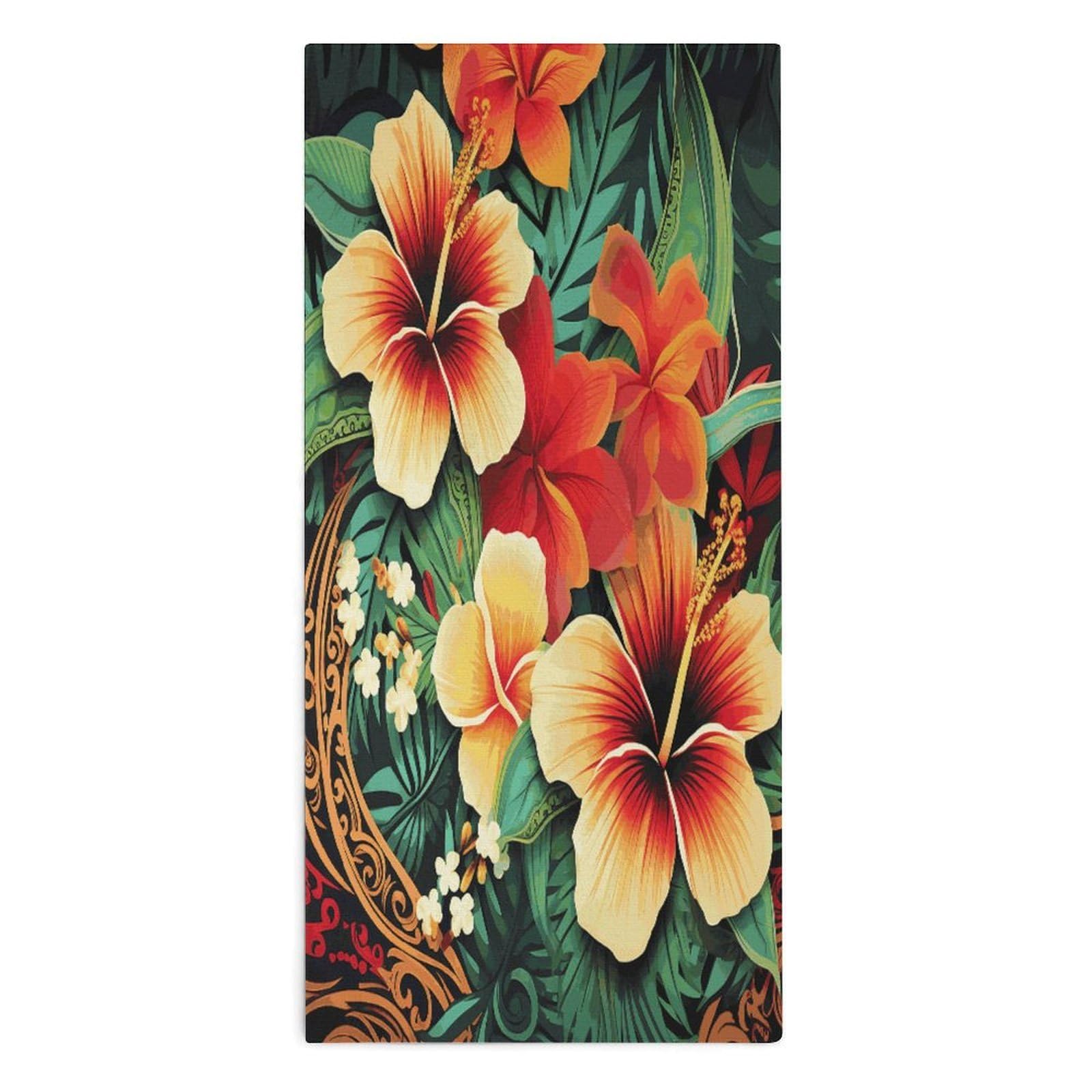 Btcowzrv Style Hawaiian Print Pattern Bath Towel Beach Towels Shower Towel