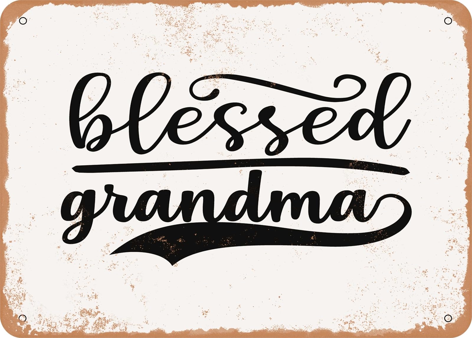 Metal Sign - Blessed Grandma - 5 - Vintage Look Sign home decor