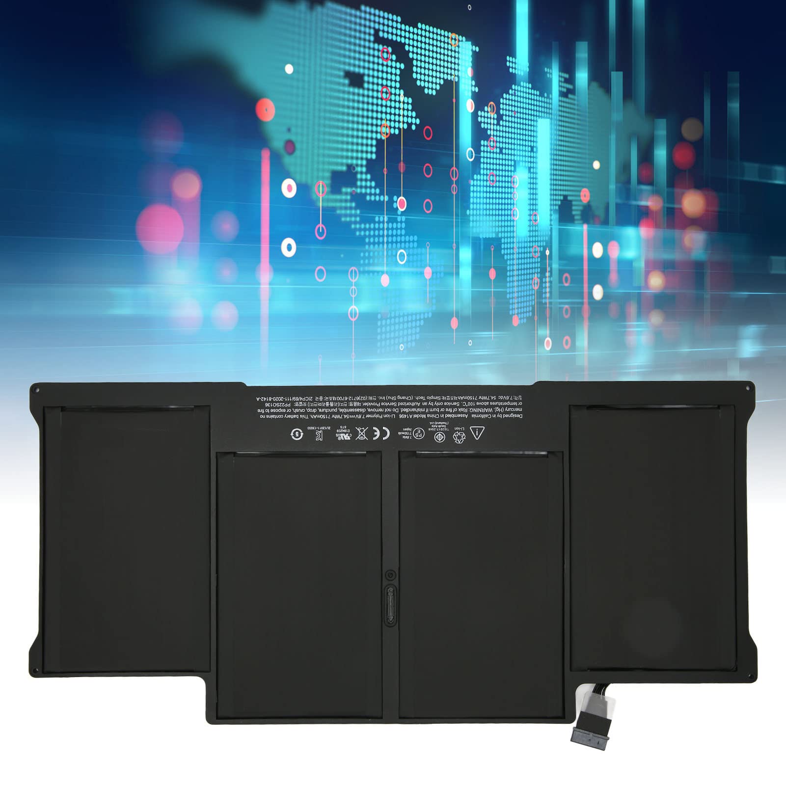 Cuifati A1707 A1820 Batteria Sostitutiva per Laptop OS X PRO 15 Pollici, 6667 mAh Nuova Batteria di Grande capacità Sostituzione per Vecchia Batteria a Bassa Efficienza