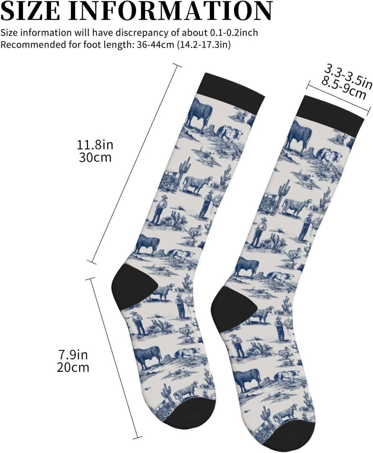 Compression Socks Knee High Support Socks Women Circulation Stockings for Athletic Running Cycling Flying - Image 2