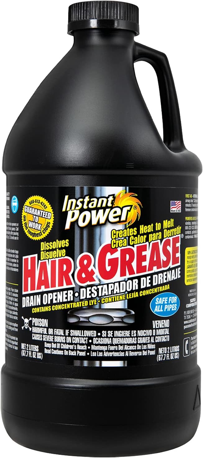 Instant Power Hair and Grease Drain Opener and Clog Remover